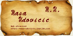 Maša Udovičić vizit kartica